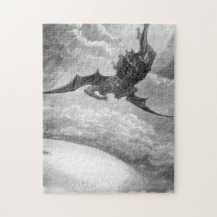 Gustave Dore Satan From Paradise Lost By John Milt Jigsaw Puzzle