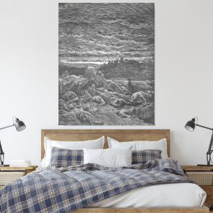 Gustave Doré - The Death of Gideon's Sons Canvas Print