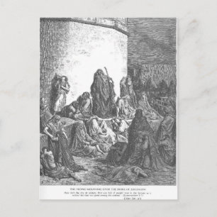 Gustave Dore: The People Mourning Postcard