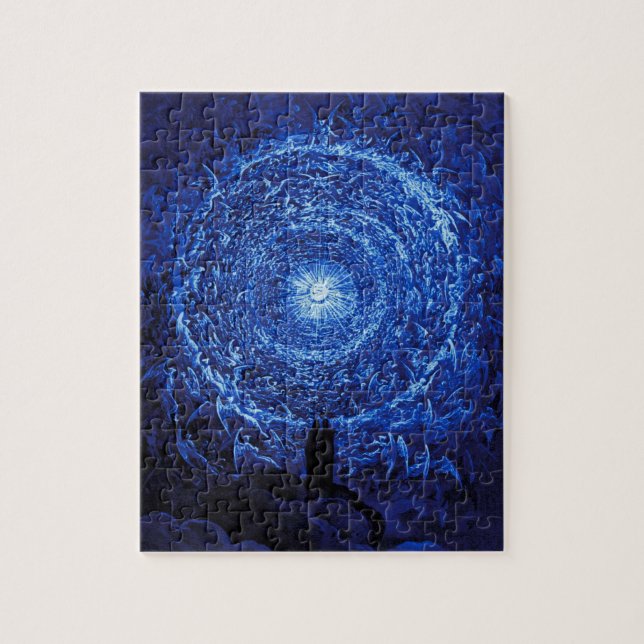 Gustave Dore The White Rose (blue) Puzzle (Vertical)