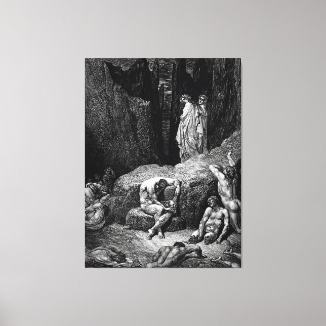 Gustave Doré - Virgil Reproaches Dante Canvas Print (Front)