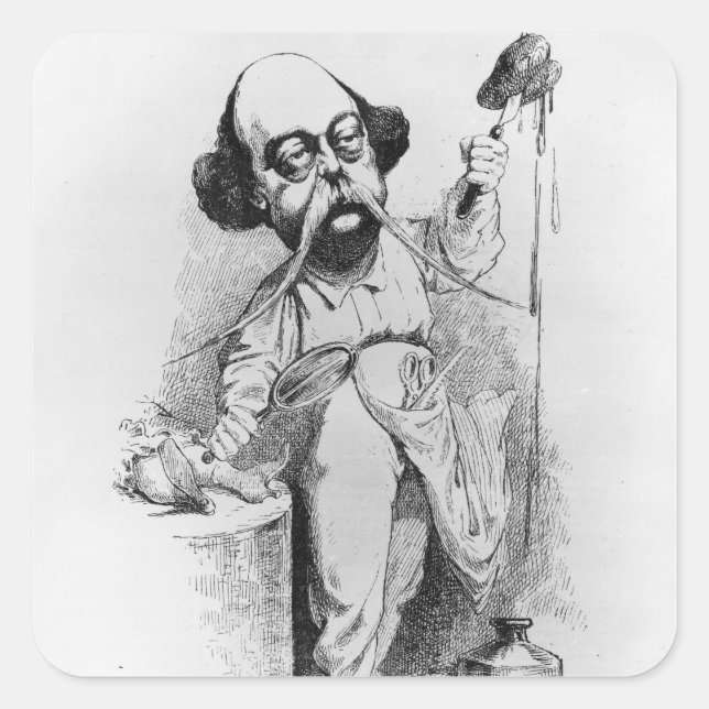 Gustave Flaubert  Dissecting Madame Bovary Square Sticker (Front)