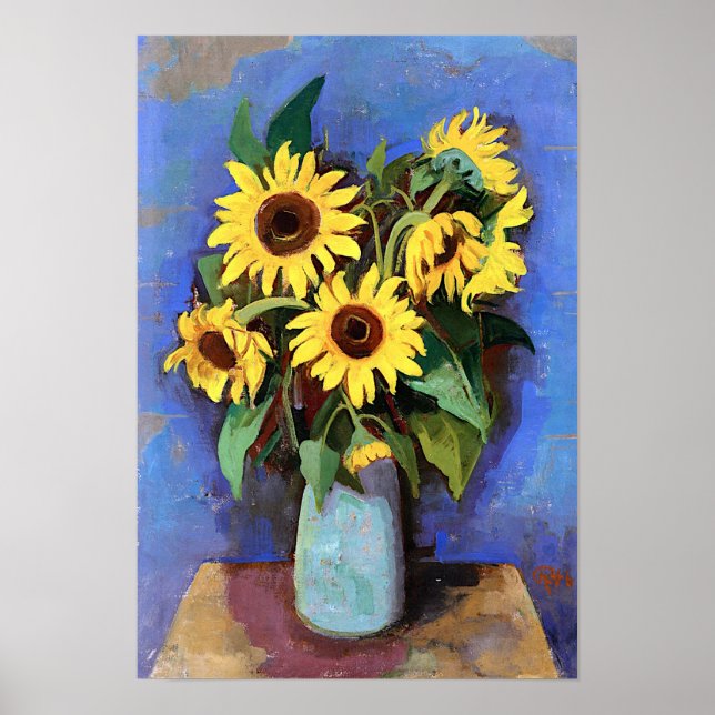 Gustave Loiseau Sunflower Aesthetic Pictures Sunfl Poster (Front)