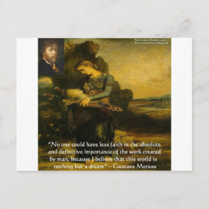 Gustave Moreau Orpheus & Quote Gifts & Tees Postcard