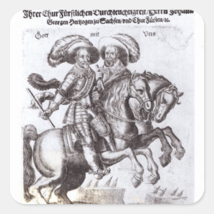 Gustavus Adolphus II  and Gustavus Adolphus IV Square Sticker