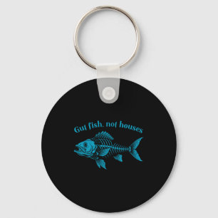 Gut Fish Not Houses, Coastal Conservation Ocean Lo Key Ring