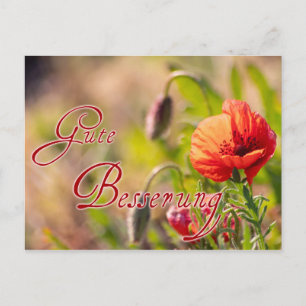Gute Besserung für Deine lieben Menschen! Postcard