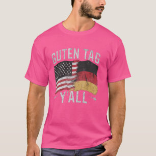 Guten Tag Y'all German usa Flag Eagle Oktoberfest T-Shirt