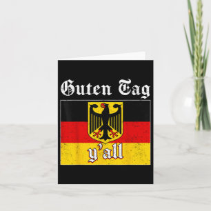 Guten Tag Yall Germany Flag Festival Men Women _1  Card