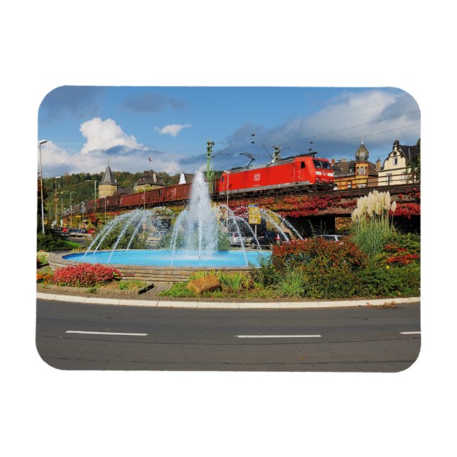 Güterzug in Linz am Rhein Magnet (Horizontal)