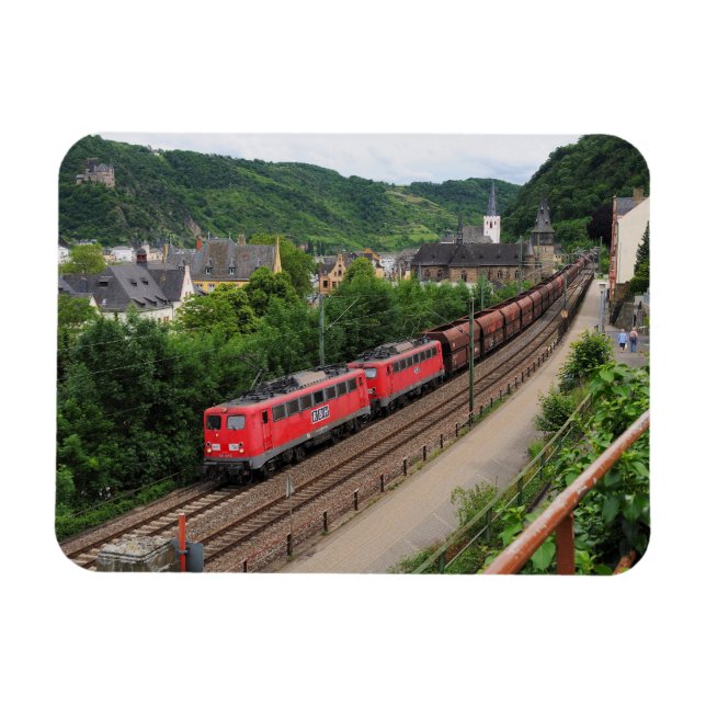 Güterzug in St. Goar Magnet (Horizontal)