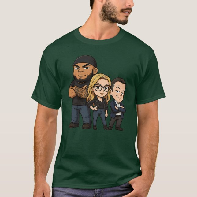 Gutfeld Crew Chibi Greg Gutfeld boy T-Shirt (Front)