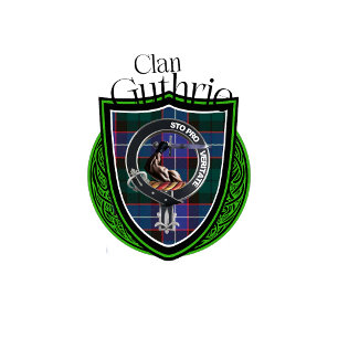 Guthrie Scottish Clan Tartan & Crest Hip Flask