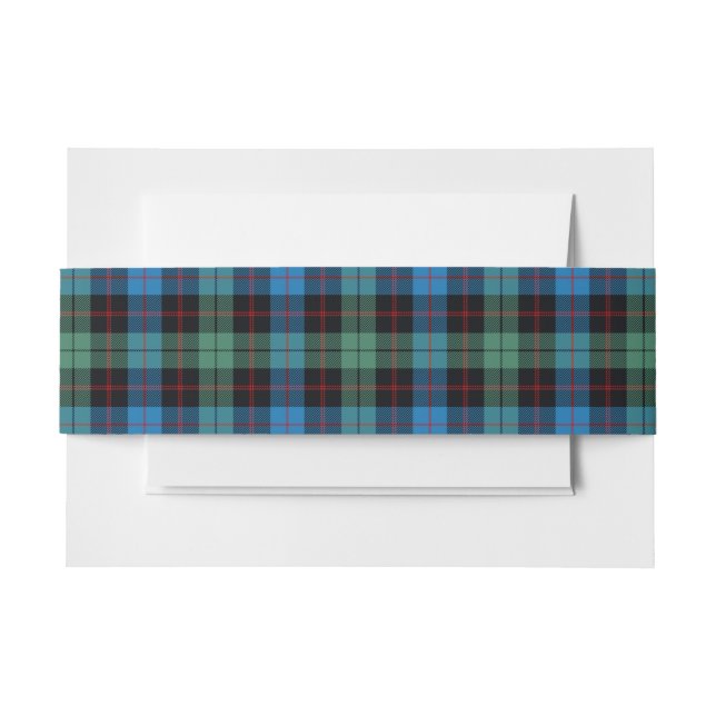Guthrie Scottish Tartan Belly Band Invitation Belly Band (Front Example)