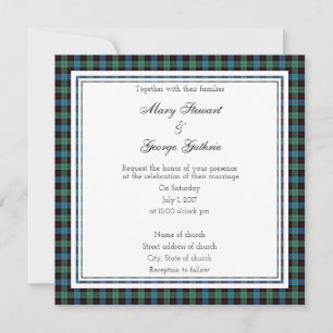 Guthrie Scottish Wedding Square Invitation