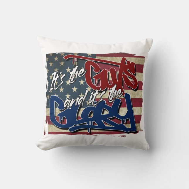 Guts and Glory Cushion (Front)