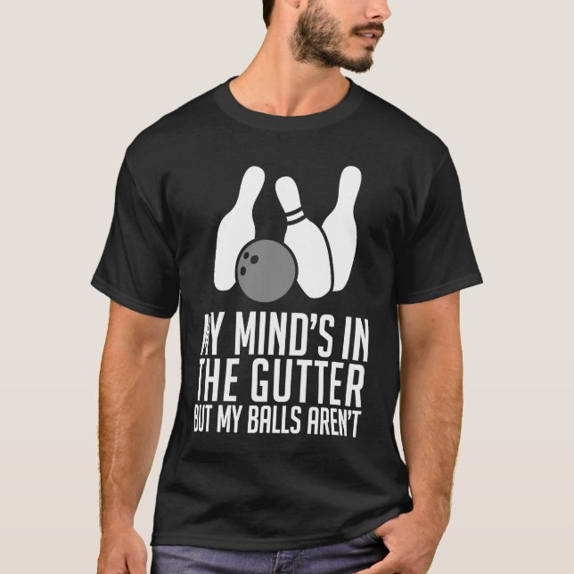 Gutter Ball  Bowling Pins Club Team   1 T-Shirt (Front)