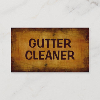 Gutter Cleaner Antique Business Card