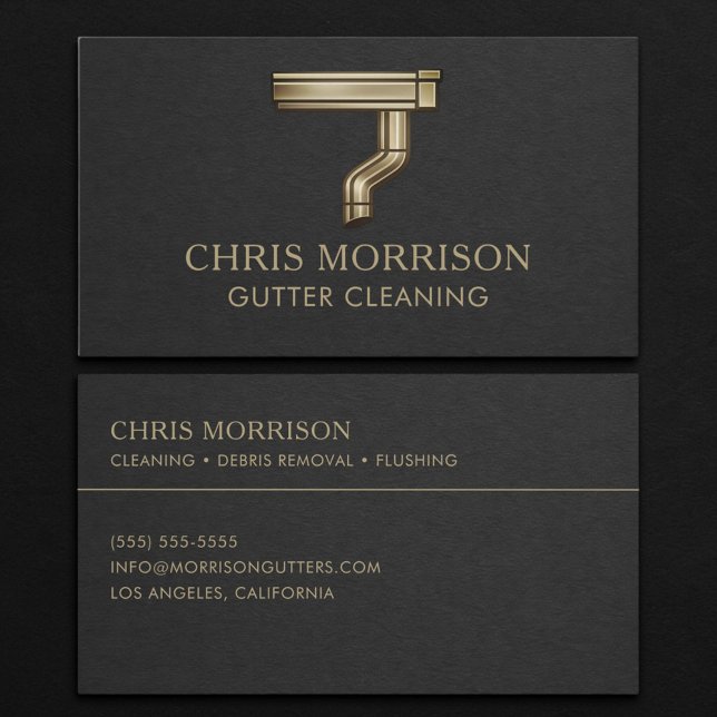 Gutter Cleaning Business Card (Creator Uploaded)