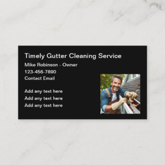 Gutter Cleaning Home Services Business Card