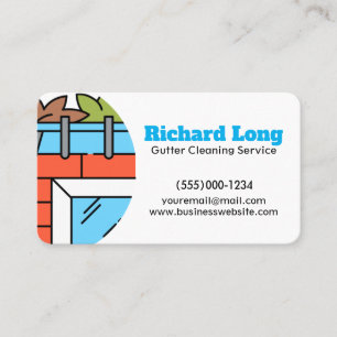 Gutter Cleaning Service Business Card