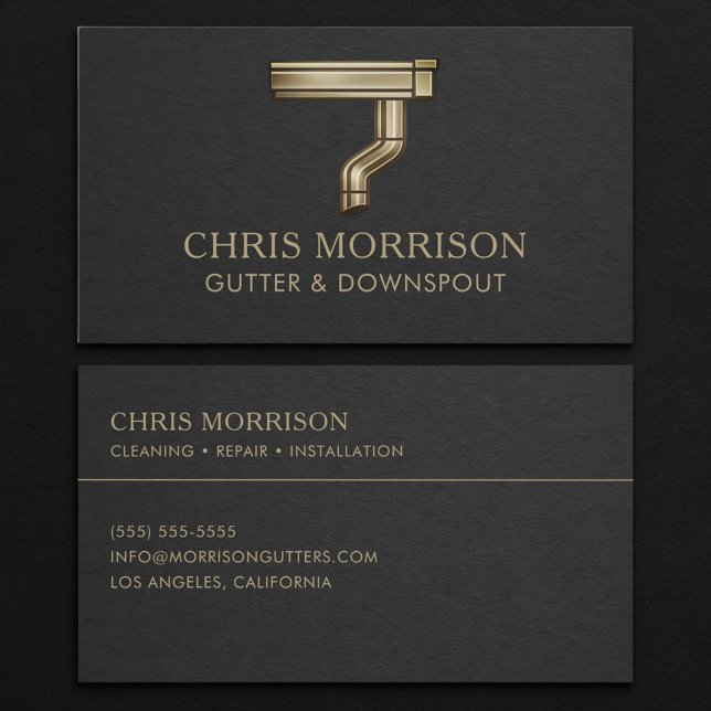Gutter & Downspout Business Card (Creator Uploaded)