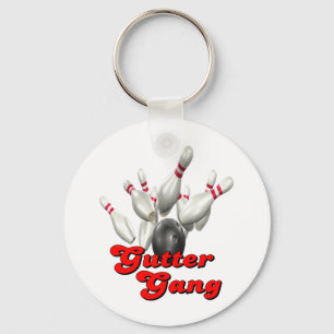 Gutter Gang Bowling Key Ring