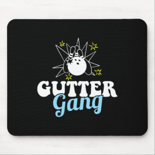 Gutter Gang Funny Bowling Team Club Coach Bowler H Mouse Pad