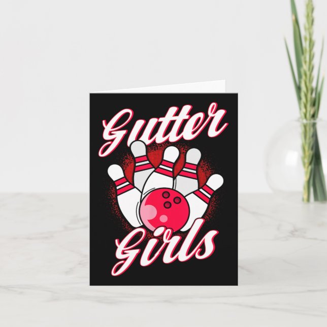 Gutter Girls Bowling  Card (Front)