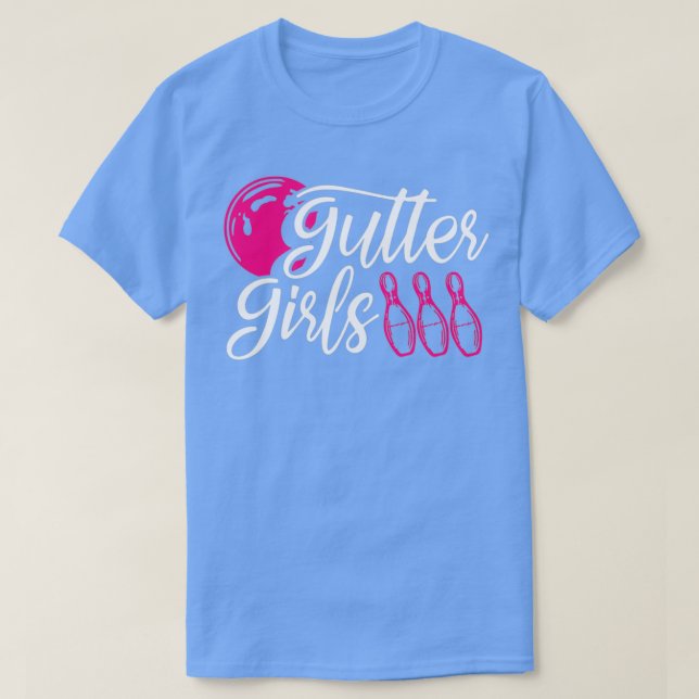 Gutter Girls Bowling T T-Shirt (Design Front)