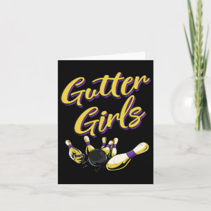 Gutter Girls Bowling Team Card