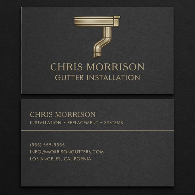 Gutter Installation Business Card (Creator Uploaded)