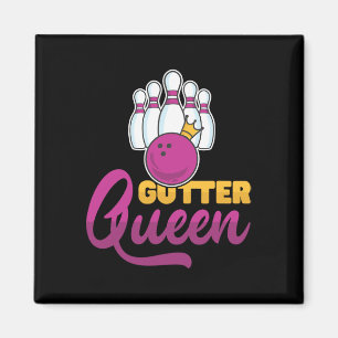 Gutter Queen Bowling Pins With Bowling Ll For Bowl Magnet