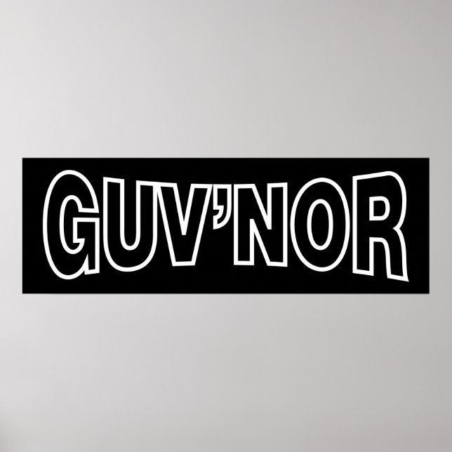 GUV'NOR POSTER (Front)