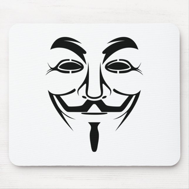 Guy Anonymous Fawkes Mask Shirt Halloween Gift Ide Mouse Pad (Front)