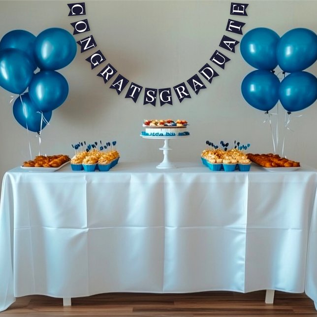 Guy Grad Modern Graduate Custom Bunting (Creator Uploaded)