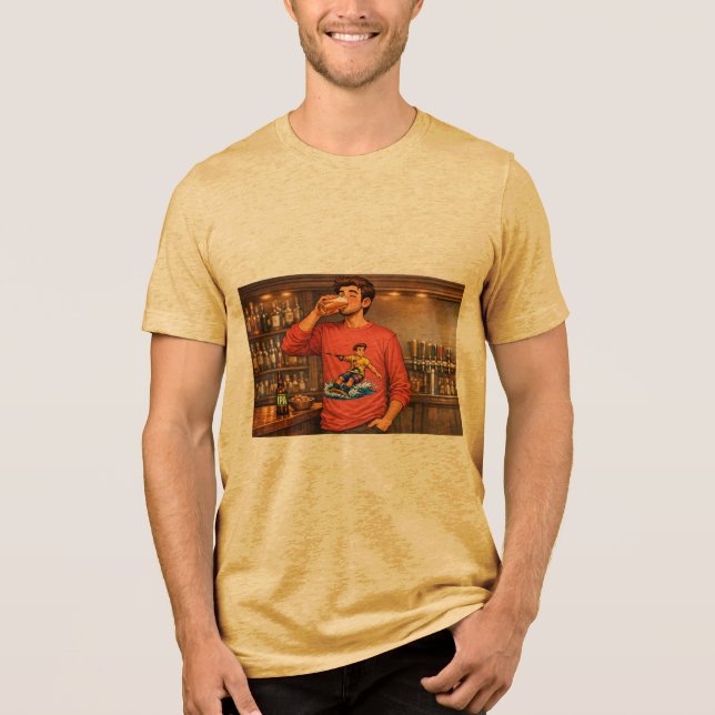 Guy having an IPA with a wakeboard shirt (Front)