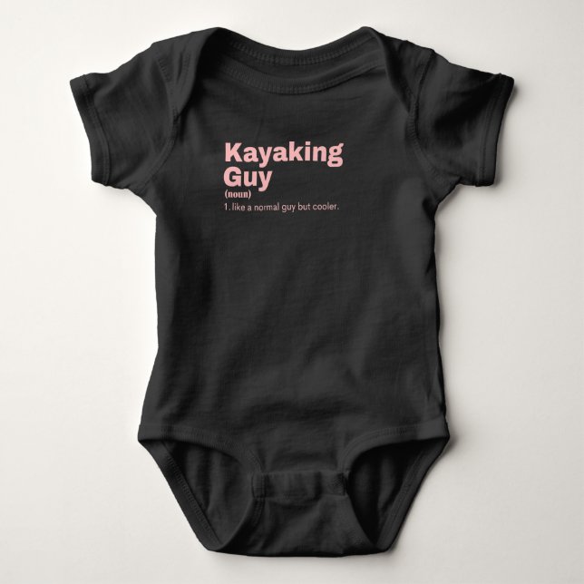  Guy - Kayaking Baby Bodysuit (Front)