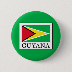 Guyana 6 Cm Round Badge