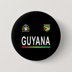 Guyana Cheer Jersey 2017  Football Guyana  6 Cm Round Badge