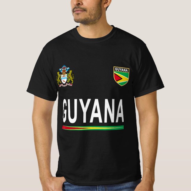 Guyana Cheer Jersey 2017  Football Guyana  T-Shirt (Front)