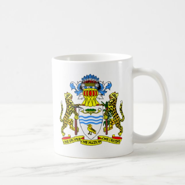 Guyana coat of arms coffee mug (Right)
