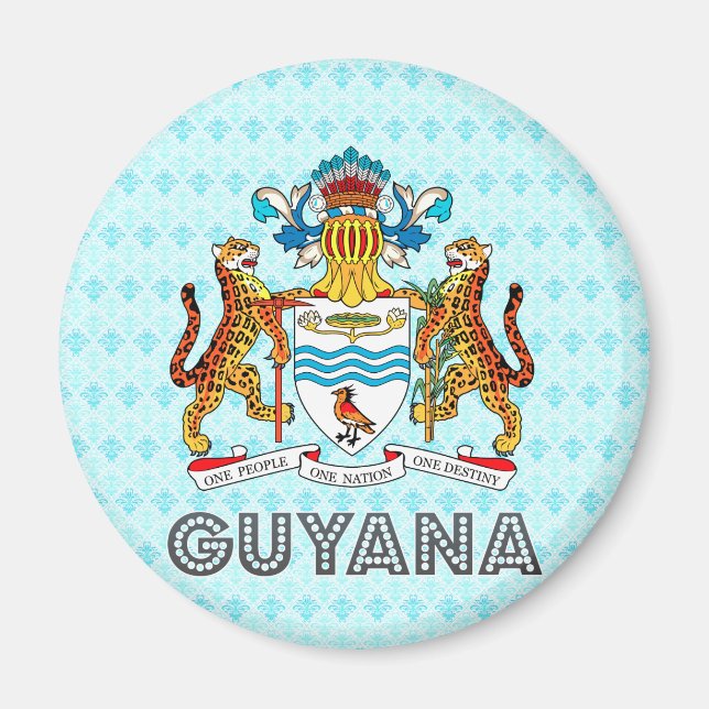 Guyana Coat of Arms Magnet (Front)