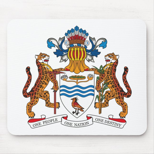 Guyana Coat of Arms Mousepad (Front)