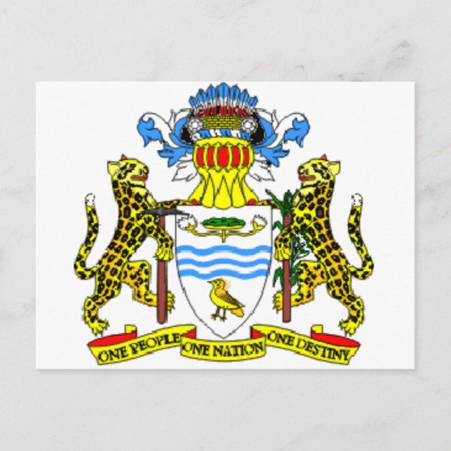 Guyana coat of arms postcard (Front)