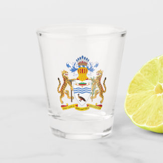 Guyana Coat of Arms Shot Glass