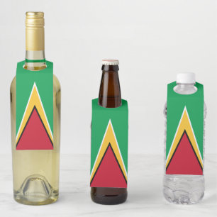 Guyana flag bottle tag