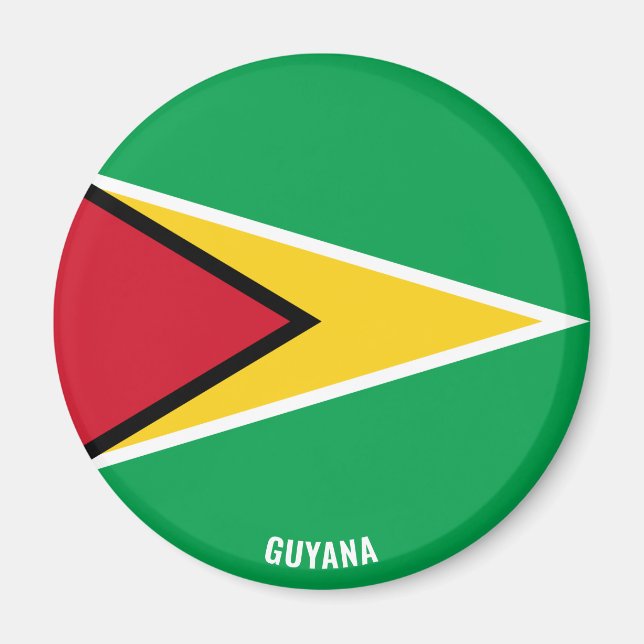 Guyana Flag Charming Patriotic Magnet (Front)
