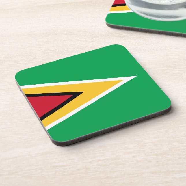 Guyana flag coaster (Left Side)