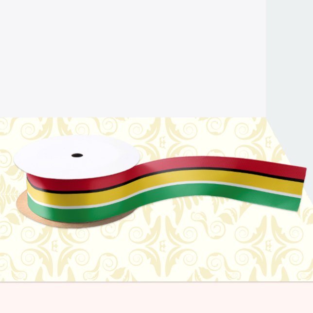 Guyana flag colours ribbon, Guyana /sports Satin Ribbon (Creator Uploaded)